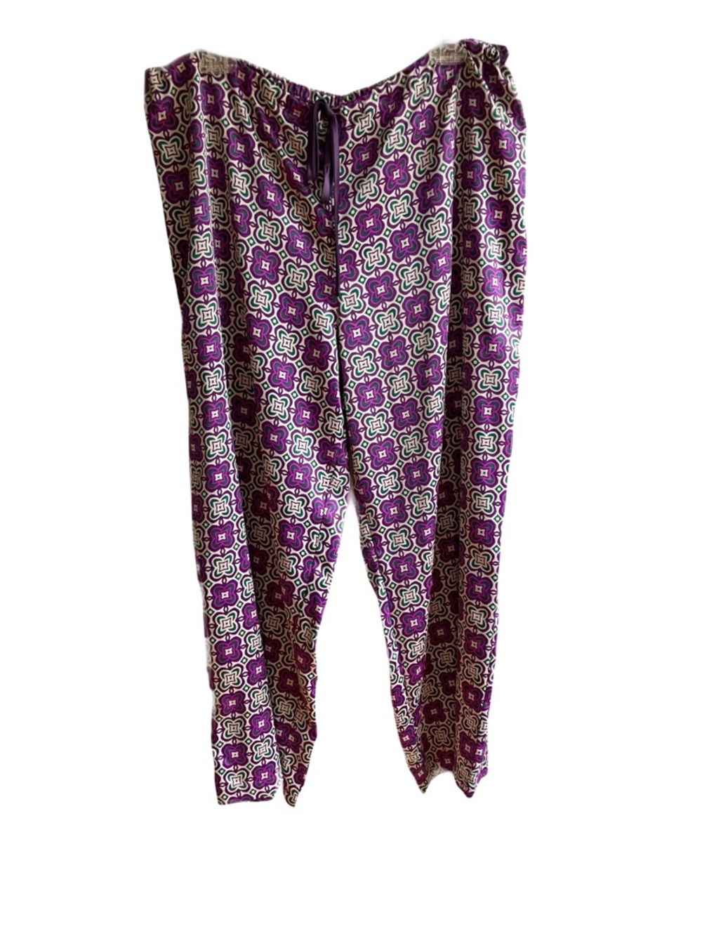 Natori Mayon Pajama Pants Size XL Purple Medallion Women's Sleepwear Loungewear - Picture 4 of 9